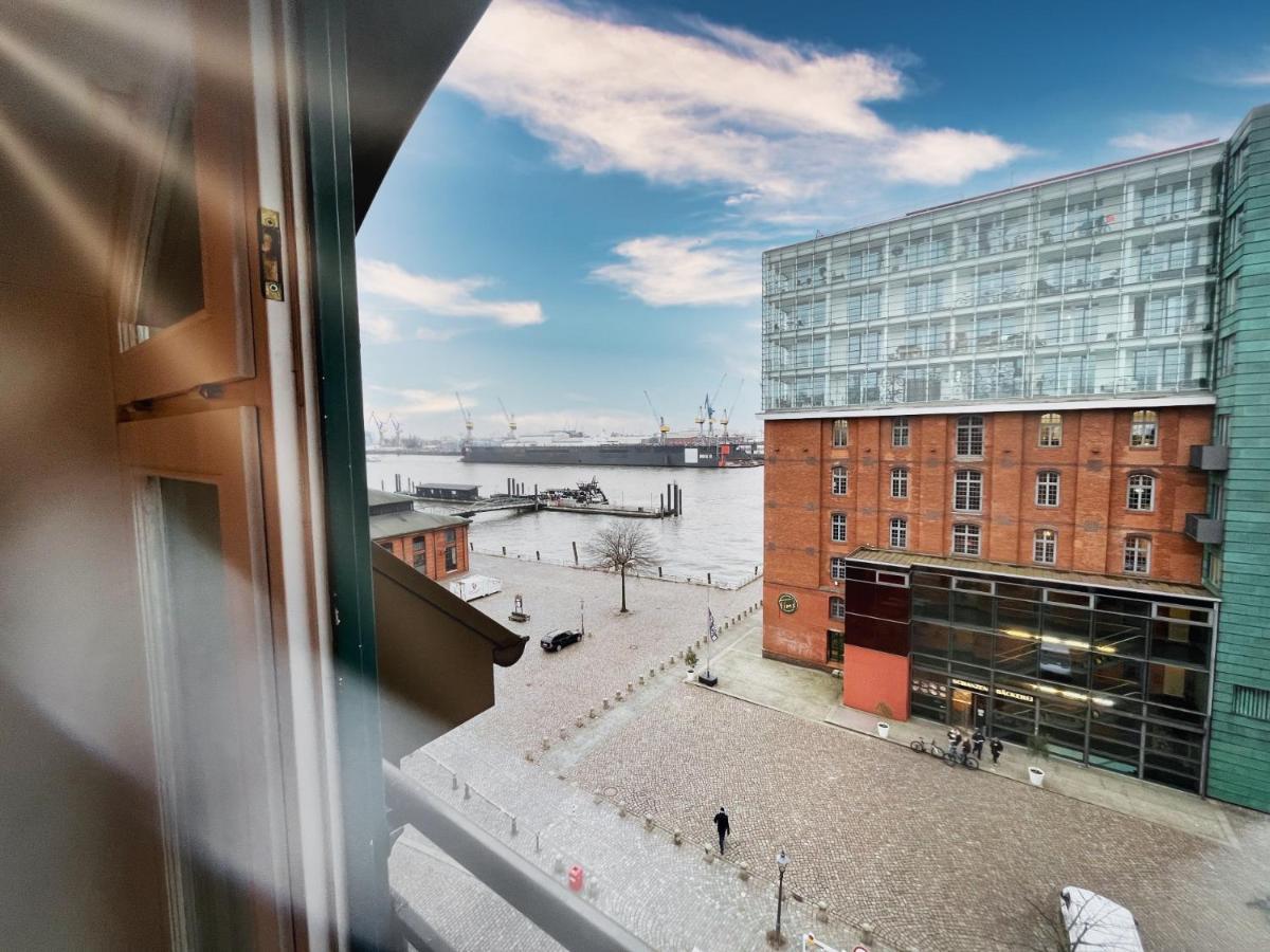 Loft-Panoramablick-Hafen & Elbe! Apartment Hamburg Exterior foto