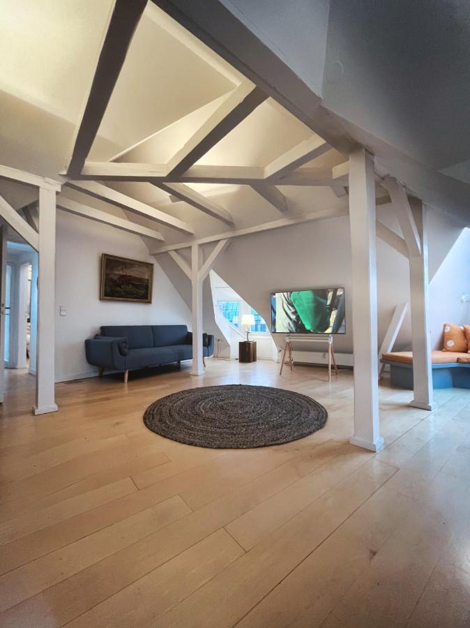 Loft-Panoramablick-Hafen & Elbe! Apartment Hamburg Exterior foto