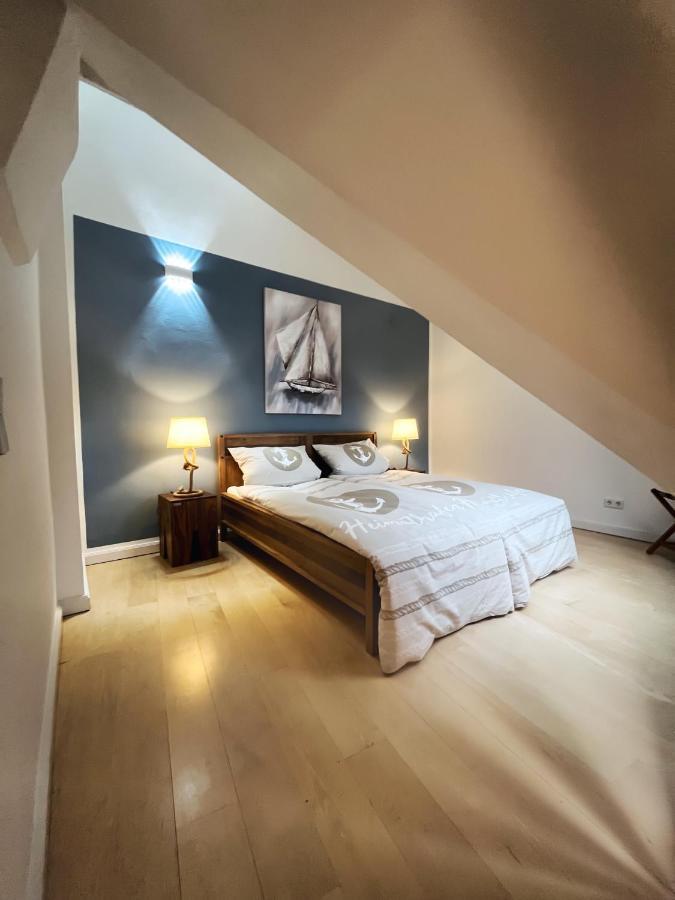 Loft-Panoramablick-Hafen & Elbe! Apartment Hamburg Exterior foto
