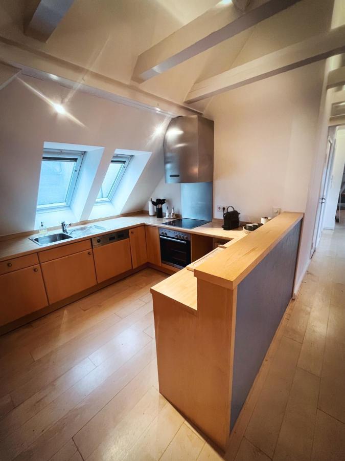 Loft-Panoramablick-Hafen & Elbe! Apartment Hamburg Exterior foto