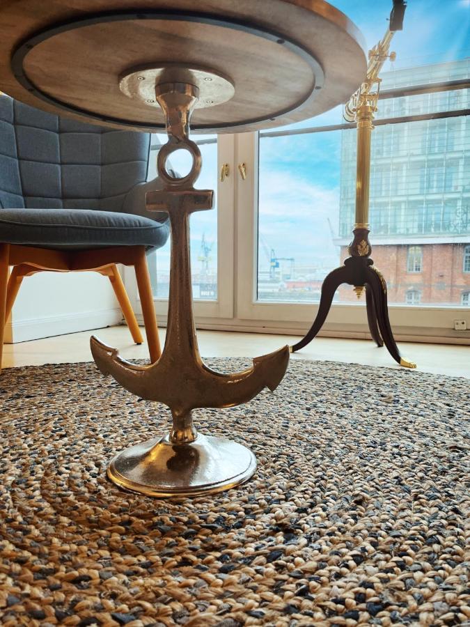 Loft-Panoramablick-Hafen & Elbe! Apartment Hamburg Exterior foto
